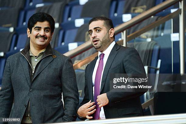 Yousef Al Obaidly , president of beIN Sport France, before the UEFA Champions League Quarter Final, First Leg match between Paris Saint-Germain and...