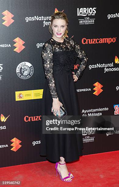 Carolina Bang attends the Malaga Film Festival 2016 presentation cocktail at Circulo Bellas Artes on April 6, 2016 in Madrid, Spain.