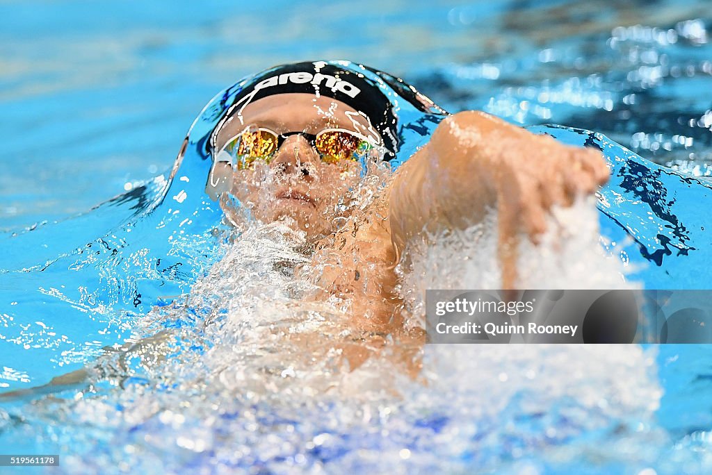 2016 Hancock Prospecting Australian Swimming Championships - Day 1