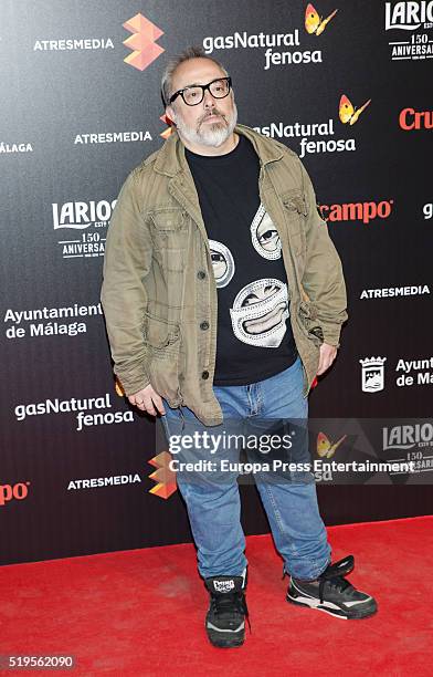 Alex de la Iglesia attends the Malaga Film Festival 2016 presentation cocktail at Circulo Bellas Artes on April 6, 2016 in Madrid, Spain.