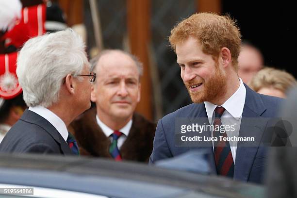 Prince Harry attends The Lord Mayor's Big Curry Lunch at The Guildhall on April 7, 2016 in London, England.