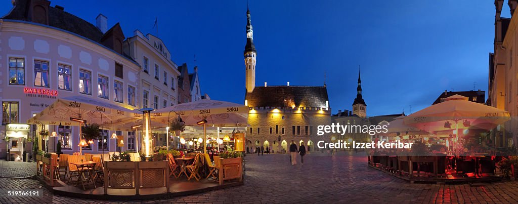 Panoramic view of Tallinn Town Square