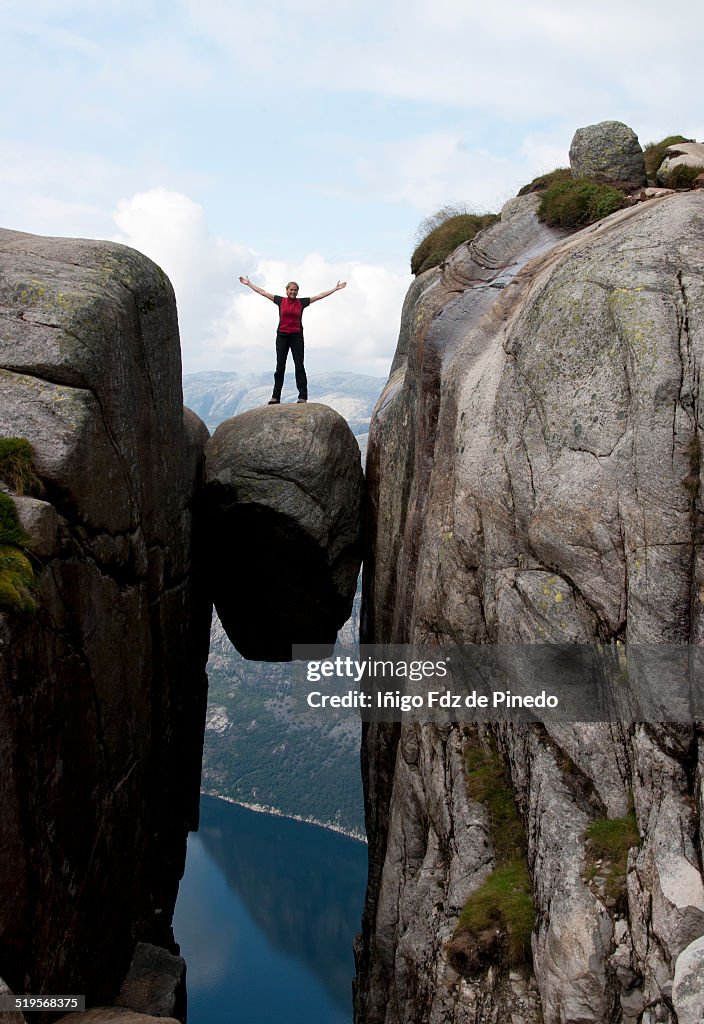 Roca Kjerag en Noruega