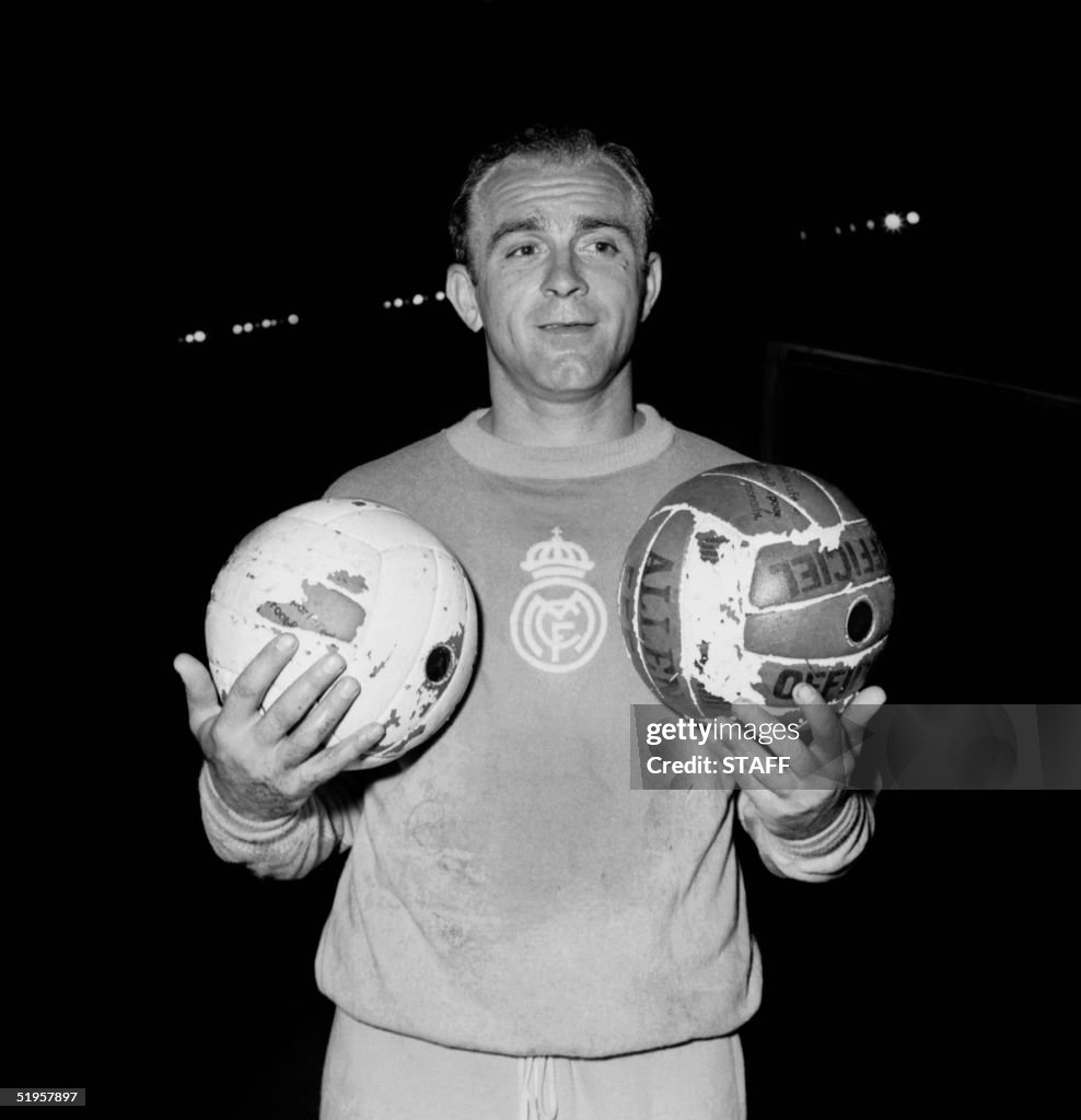 Portrait of Argentinian-born Spanish forward Alfre