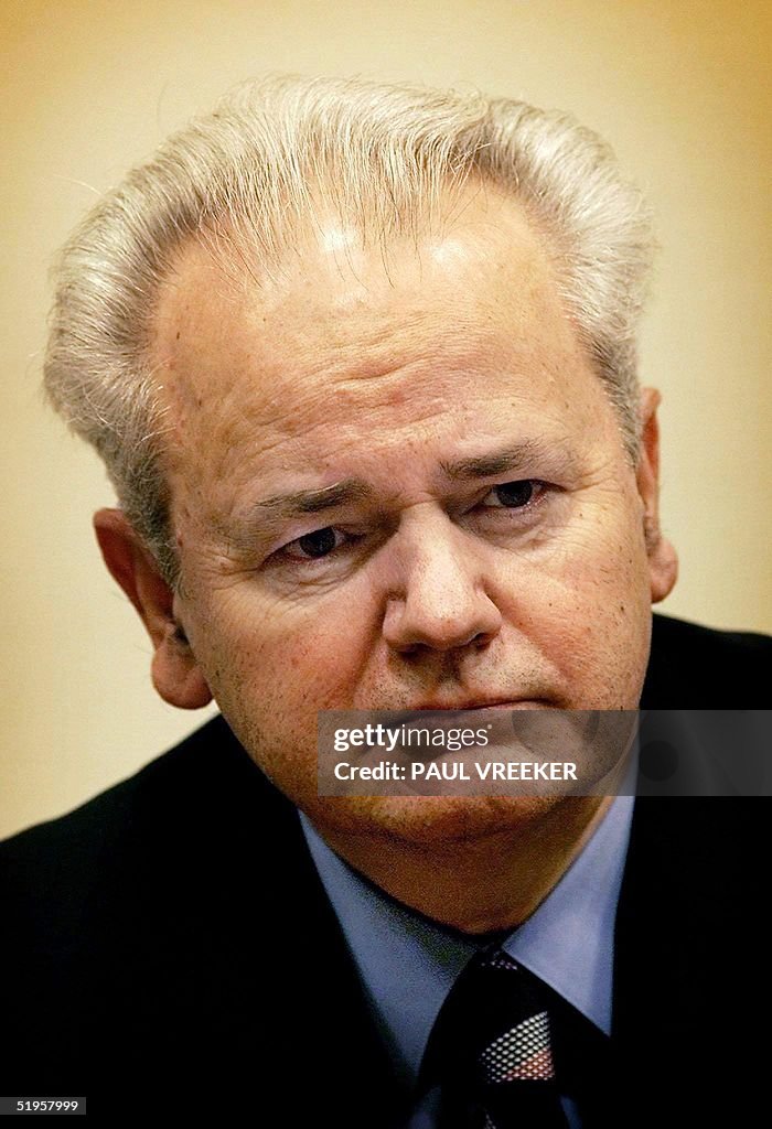 Former Yugoslav President Slobodan Milosevic appea