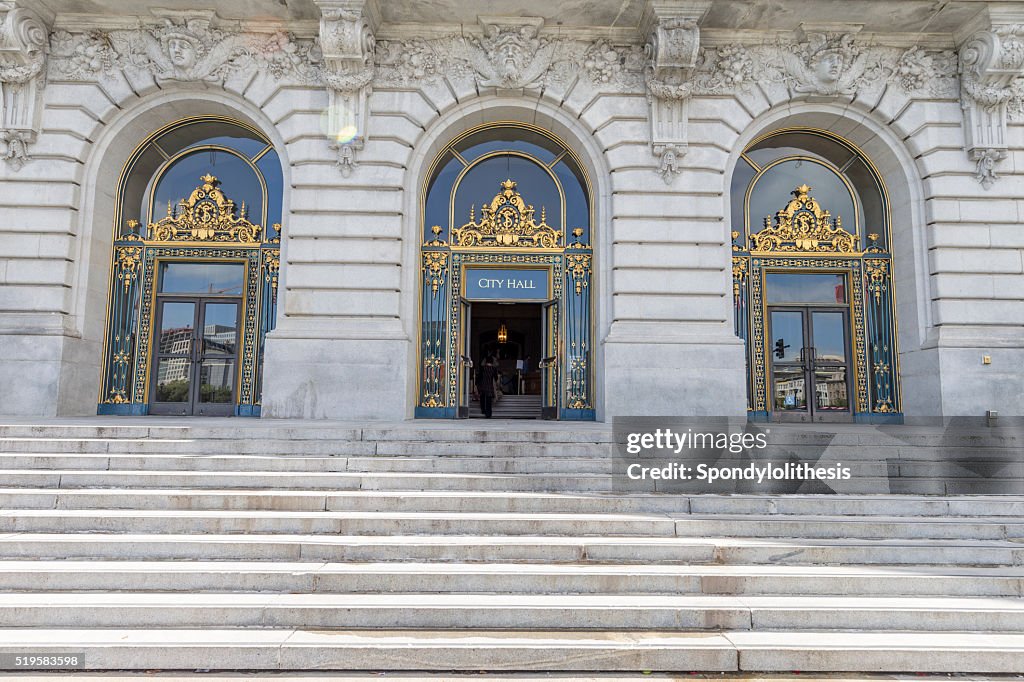 San Francisco City Hall Front Dorrs