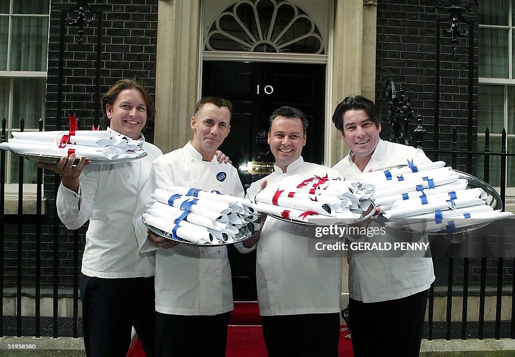 UK's leading chefs (from L-R) James Martin, Gary R