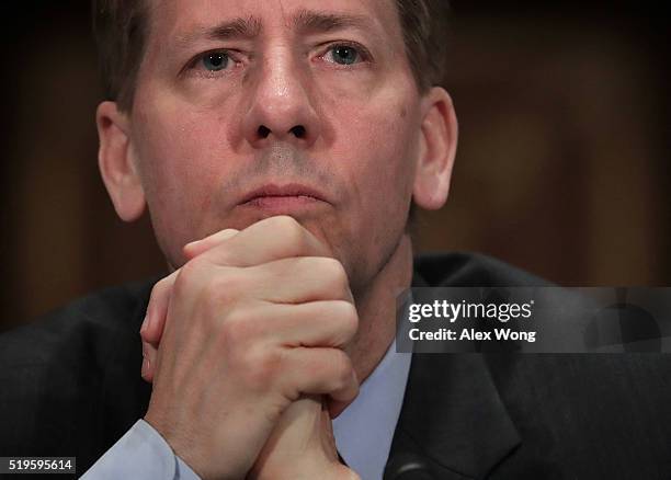 Director of the Consumer Financial Protection Bureau Richard Cordray testifies during a hearing before the Senate Banking, Housing and Urban Affairs...