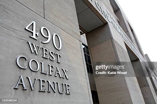 March 09: The Van Cise-Simonet Detention Center , part of the Denver Justice Center in downtown Denver, Colorado on March 9, 2016.