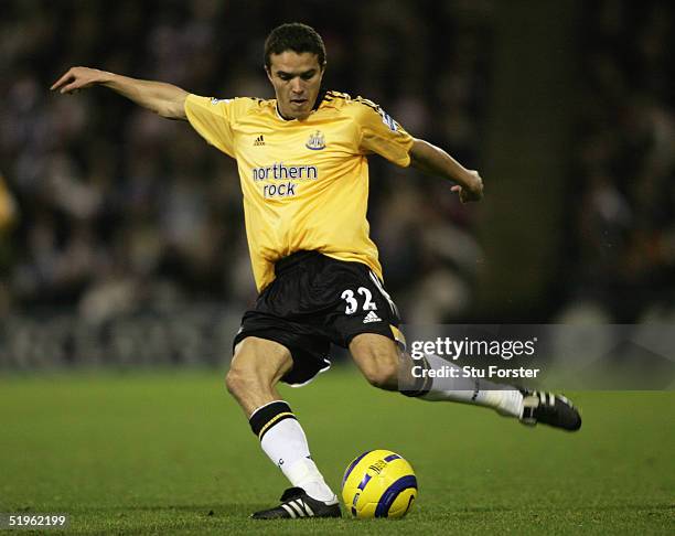 Laurent Robert of Newcastle United during the Barclays Premiership match between West Bromwich Albion and Newcastle United at The Hawthorns on...