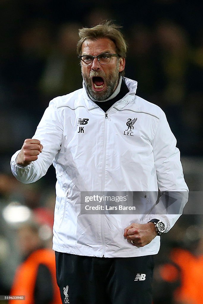 Borussia Dortmund v Liverpool - UEFA Europa League Quarter Final: First Leg