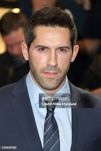 Scott Adkins arrives for the UK premiere of 'Criminal' at The Curzon Mayfair on April 7, 2016 in London, England.