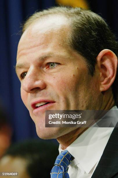 New York State attorney General Eliot Spitzer's announces an agreement with Macy's to end racial profiling in identifying suspected shoplifters...