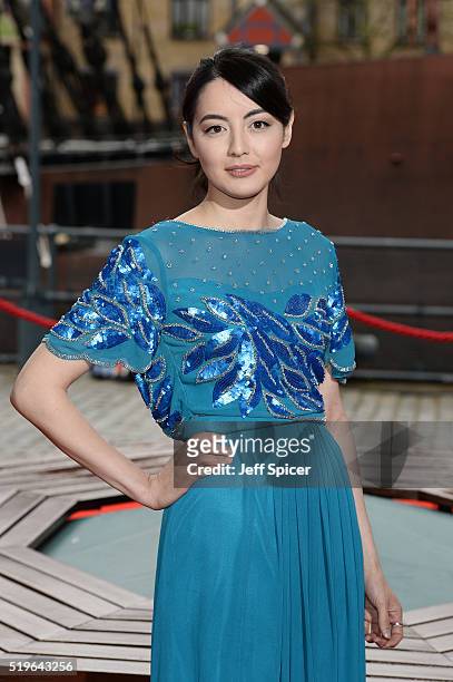 Jane Douglas arrives for The British Academy Games Awards 2016 at Tobacco Dock on April 7, 2016 in London, England.