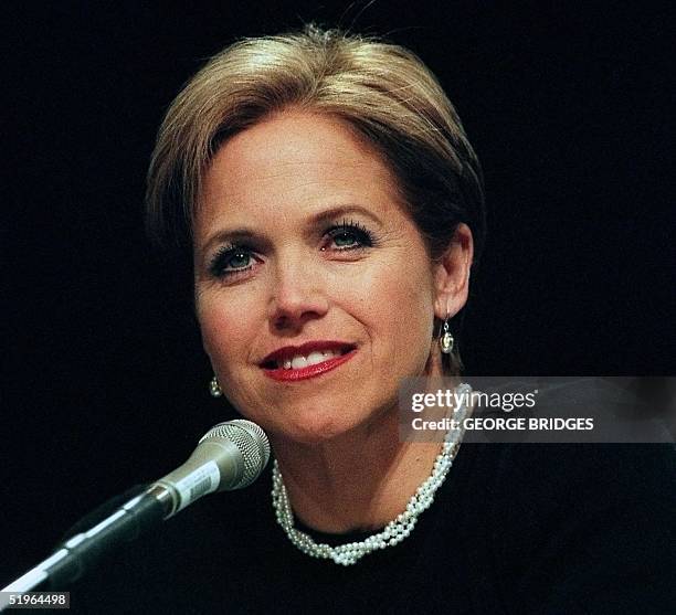 Today Show" host Katie Couric testifies on colon cancer screening during hearings conducted by a US Senate Special Commitee on Aging 06 March 2000 on...