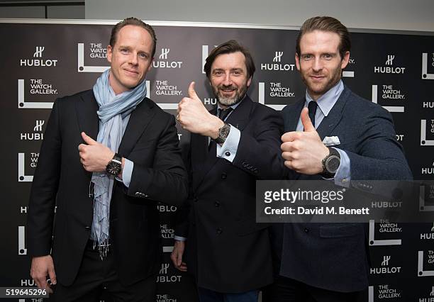Raphael Nussbaumer, Benoit Lecigne and Craig McGinlay attend The Watch Gallery And Hublot Launch, introducing the Classic Fusion Special Edition...