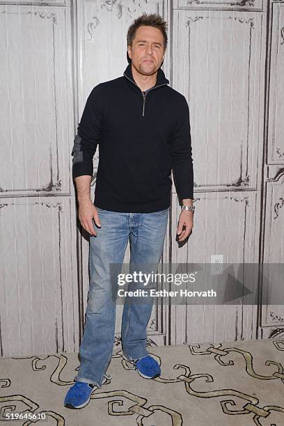 Sam Rockwell attends AOL Build Speakers Series - Sam Rockwell, "Mr. Right" at AOL Studios In New York on April 7, 2016 in New York City.