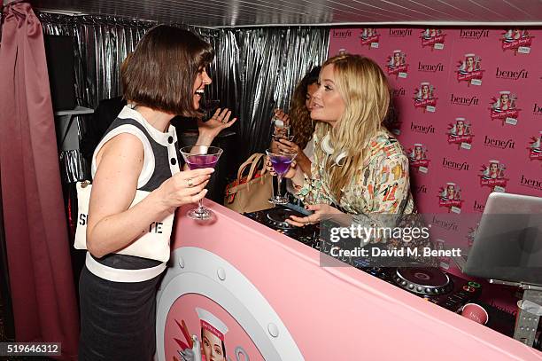 Dawn O'Porter and Laura Whitmore attend the launch of 'Good Ship Benefit', a beauty and entertainment destination opening on the River Thames and run...