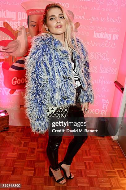 Levana Wolf attends the launch of 'Good Ship Benefit', a beauty and entertainment destination opening on the River Thames and run by Benefit...