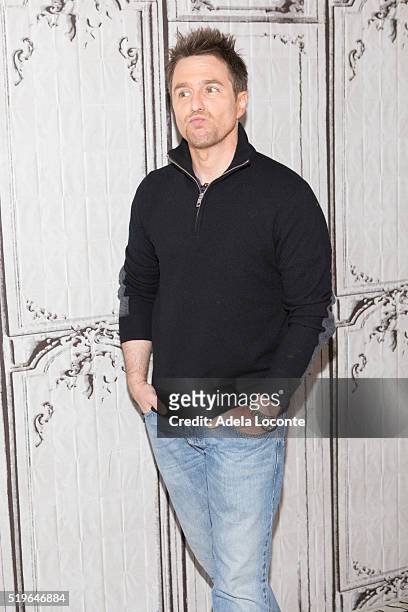 Sam Rockwell attends "Mr. Right" at AOL Studios In New York on April 7, 2016 in New York City.