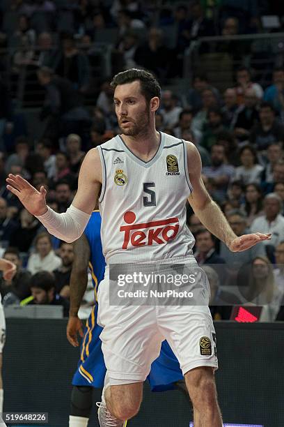 Rudy FERNNDEZ player of Real Madrid during the 2015-2016 Turkish Airlines Euroleague Basketball Top 16 Round 14 game between Real Madrid v Khimki...