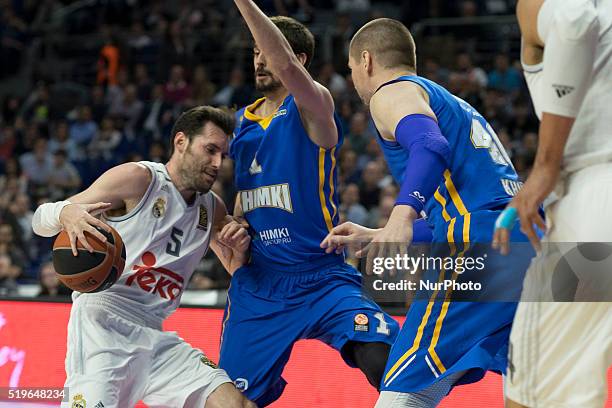 Rudy FERNNDEZ player of Real Madrid during the 2015-2016 Turkish Airlines Euroleague Basketball Top 16 Round 14 game between Real Madrid v Khimki...