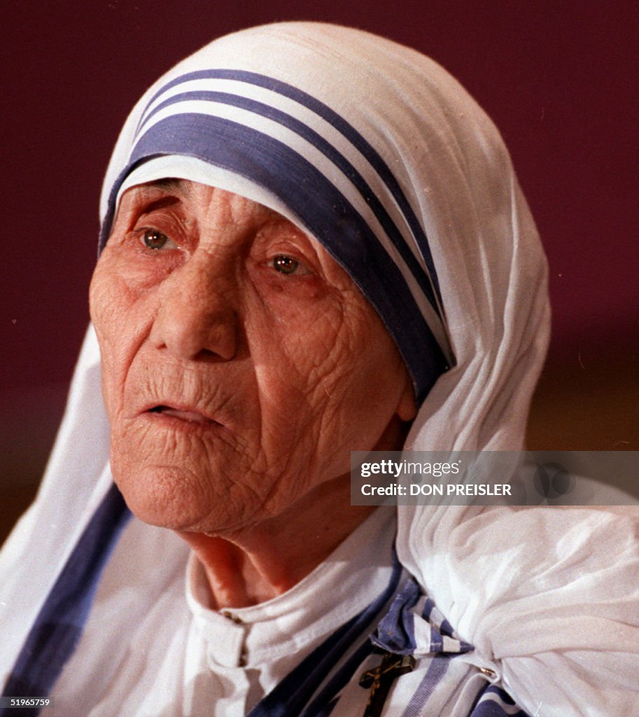 Mother Teresa, the Roman Catholic nun who won the