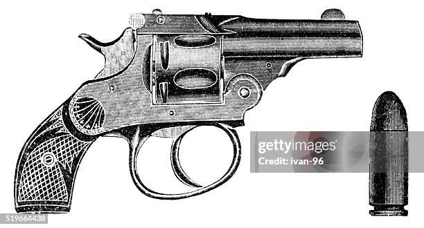 stockillustraties, clipart, cartoons en iconen met pistol - zelfverdediging