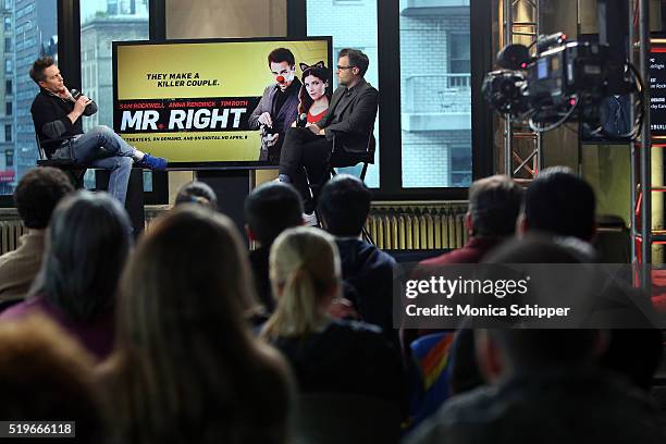 Actor Sam Rockwell speaks with Ricky Camilleri at AOL Build Speakers Series - Sam Rockwell, "Mr. Right" at AOL Studios In New York on April 7, 2016...