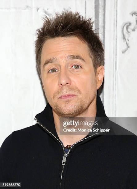 Actor Sam Rockwell attends AOL Build Speakers Series - Sam Rockwell, "Mr. Right" at AOL Studios In New York on April 7, 2016 in New York City.