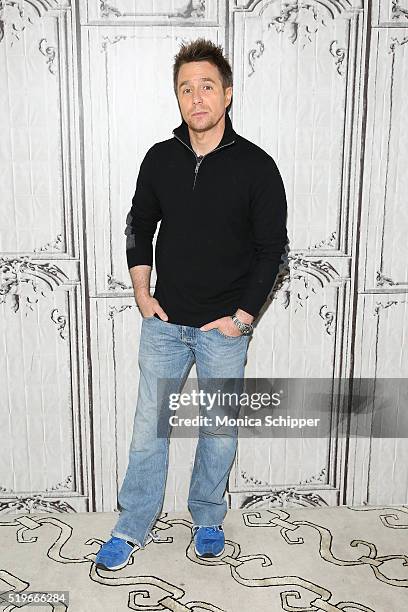 Actor Sam Rockwell attends AOL Build Speakers Series - Sam Rockwell, "Mr. Right" at AOL Studios In New York on April 7, 2016 in New York City.