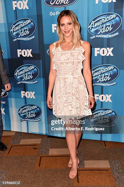 Recording artist Katharine McPhee attends FOX's "American Idol" Finale For The Farewell Season at Dolby Theatre on April 7, 2016 in Hollywood,...