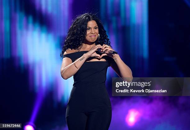 Recording artist Jordin Sparks performs onstage during FOX's "American Idol" Finale For The Farewell Season at Dolby Theatre on April 7, 2016 in...