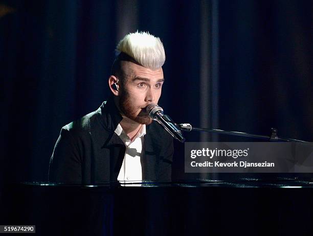 Recording artist Colton Dixon performs onstage during FOX's "American Idol" Finale For The Farewell Season at Dolby Theatre on April 7, 2016 in...