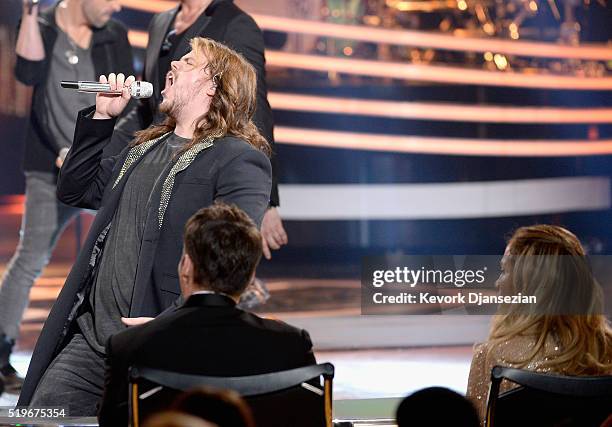 Recording artist Caleb Johnson performs onstage during FOX's "American Idol" Finale For The Farewell Season at Dolby Theatre on April 7, 2016 in...