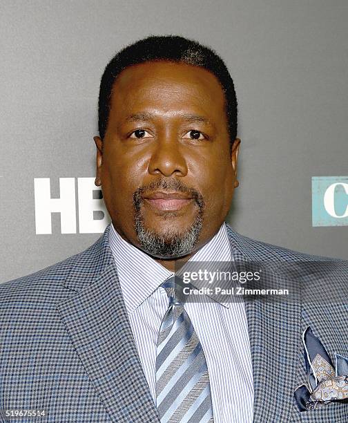 Actor Wendell Pierce poses at the NYC Special Screening of HBO Film "Confirmation" at Signature Theater on April 7, 2016 in New York City.