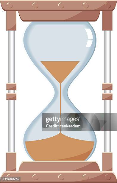 vector sandclock - time clock stock illustrations