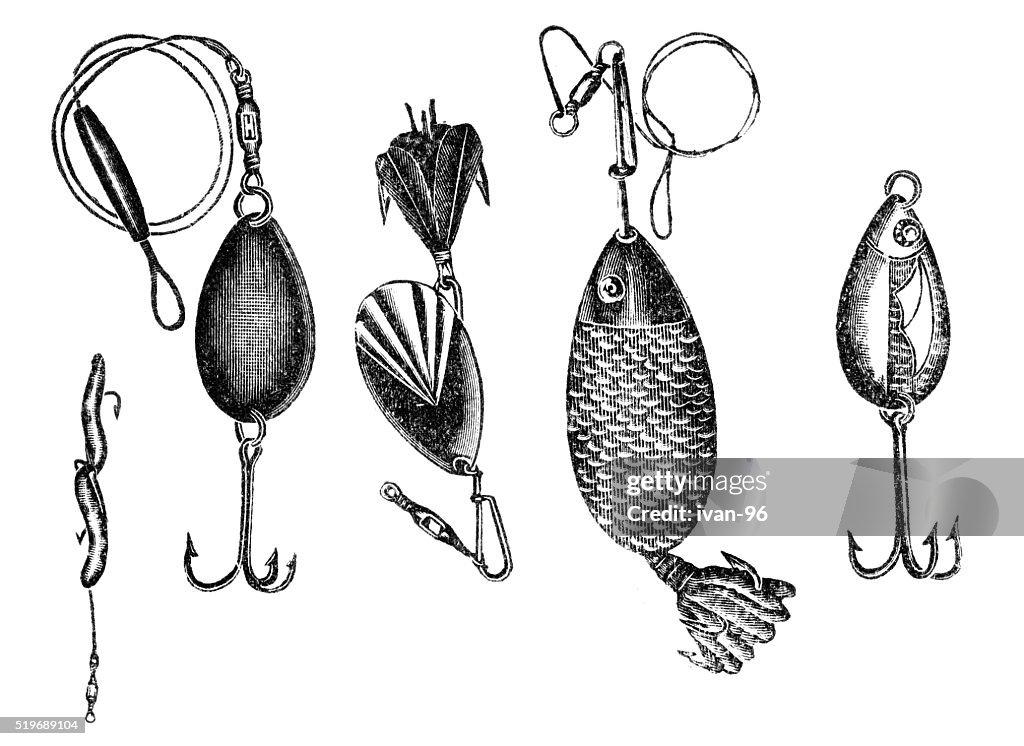 Fishing Lures High-Res Vector Graphic - Getty Images