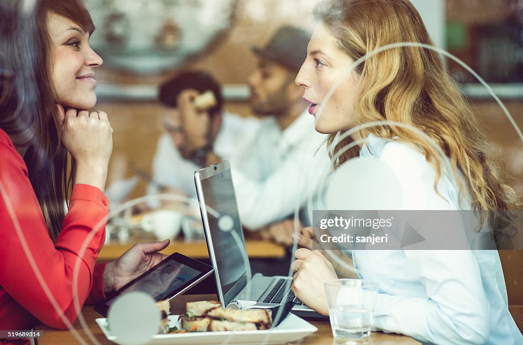 Business meeting at the coffee bar