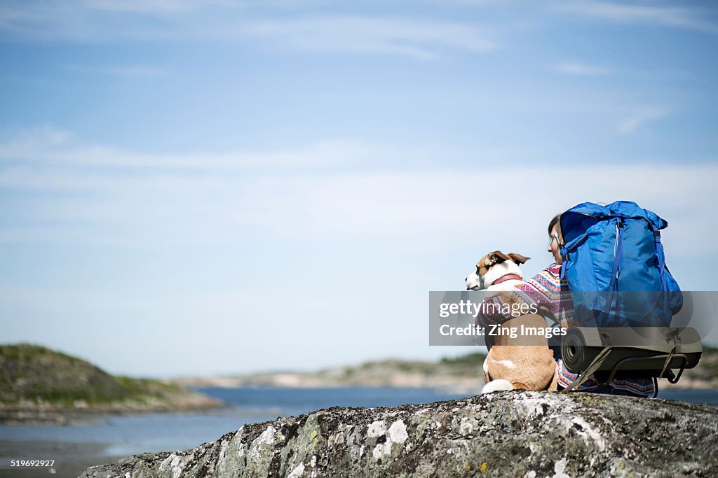 Woman hiking