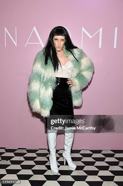 Ladyfag attends as Marc Jacobs & Benedikt Taschen celebrate NAOMI at The Diamond Horseshoe on April 7, 2016 in New York City.