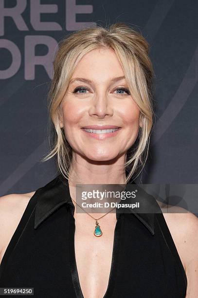 Elizabeth Mitchell attends the 2016 ABC Freeform Upfront at Spring Studios on April 7, 2016 in New York City.