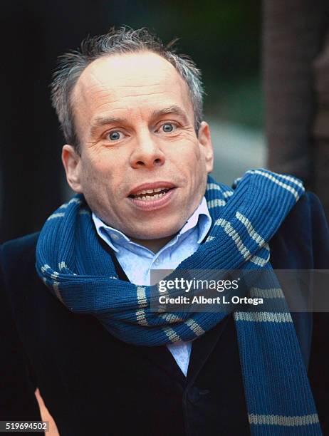 Actor Warwick Davis at the Official Opening Of "The Wizarding World Of Harry Potter" At Universal Studios Hollywood held at Universal Studios...