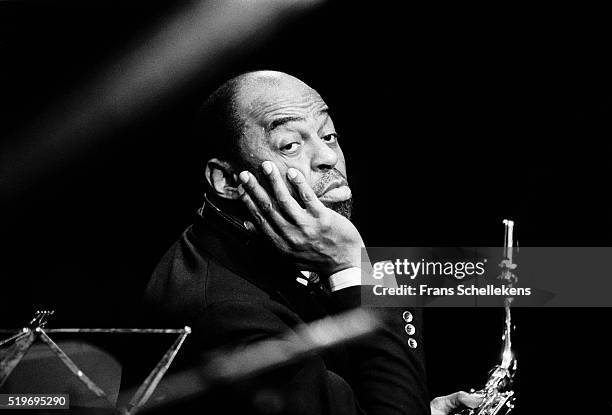 Archie Shepp, tenor saxophone-vocal, performs on January 20th 1991 at the BIM huis in Amsterdam, Netherlands.