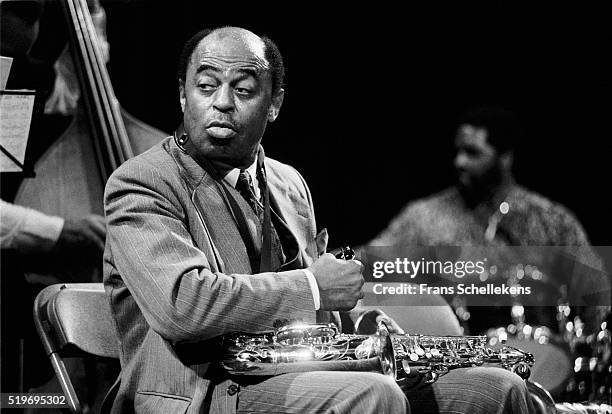 Archie Shepp, tenor saxophone-vocal, performs on November 5th 1991 at the BIM huis in Amsterdam, Netherlands.