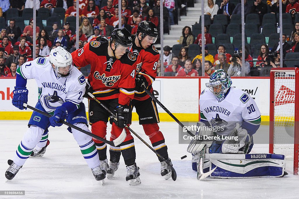 Vancouver Canucks v Calgary Flames