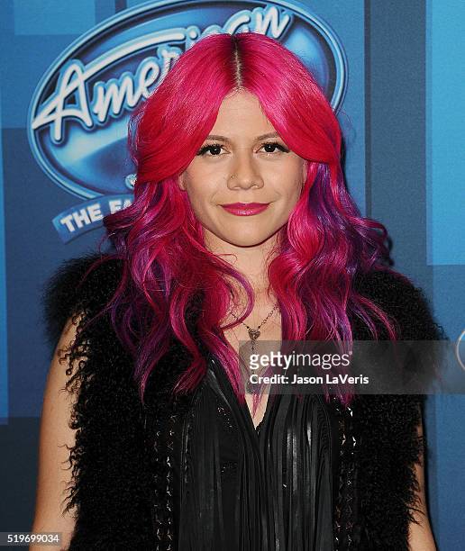Allison Iraheta attends FOX's "American Idol" finale for the farewell season at Dolby Theatre on April 7, 2016 in Hollywood, California.
