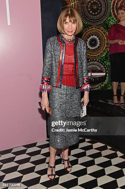 Anna Wintour attends as Marc Jacobs & Benedikt Taschen celebrate NAOMI at The Diamond Horseshoe on April 7, 2016 in New York City.