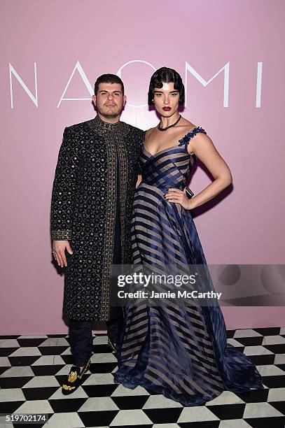 Eli Mizrahi and Crystal Renn attend as Marc Jacobs & Benedikt Taschen celebrate NAOMI at The Diamond Horseshoe on April 7, 2016 in New York City.