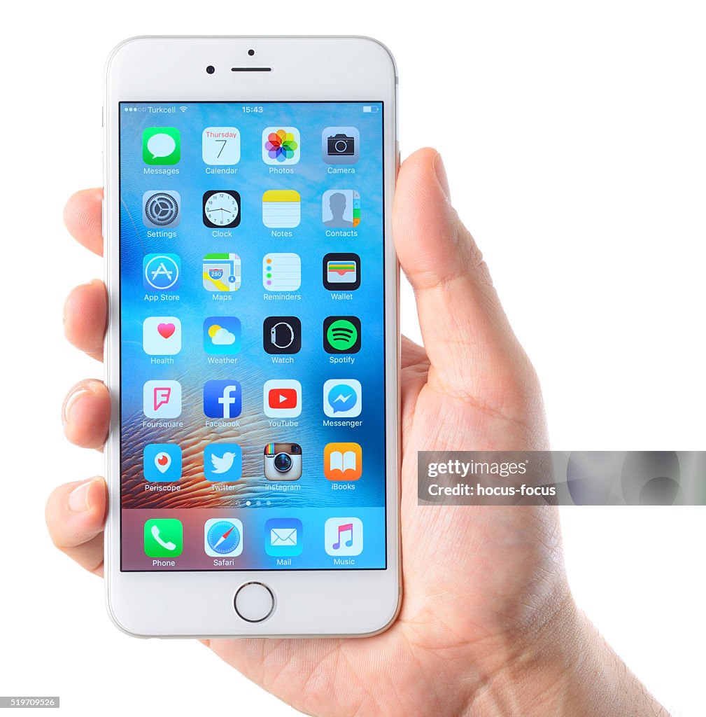 IPhone 6 Plus smart phone on hand